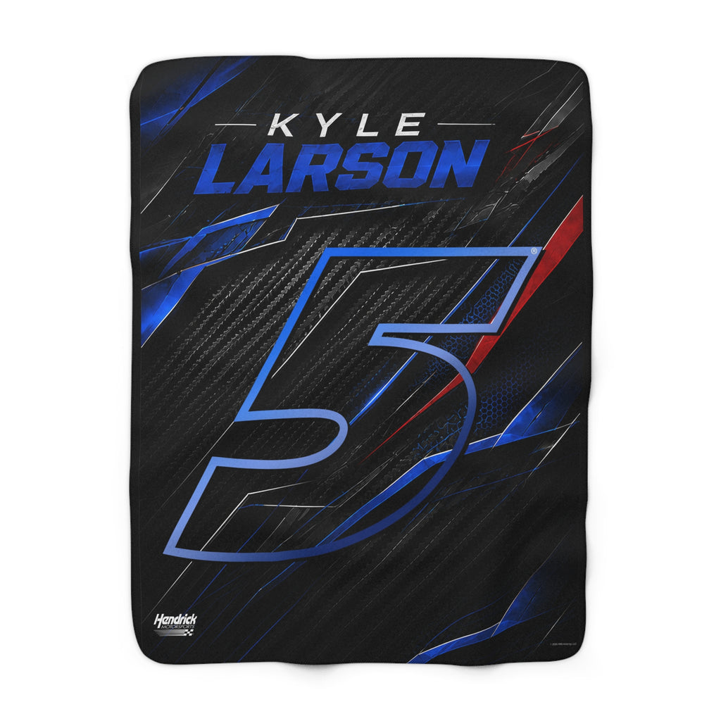 Hendrick Motorsports Kyle Larson #5 Carbon Tech Throw Blanket