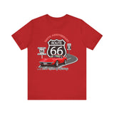 C3 Corvette Route 66 100th Anniversary Short Sleeve Tee – Legends of the Road, Perfect for the Corvette Fan