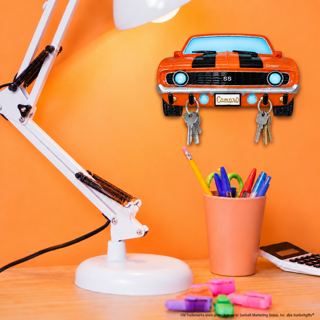 1969 Camaro Key Rack orange wall lifestyle image