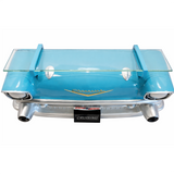 1957 Chevy Bel Air Wall Shelf, Floating Shelf, Turquoise 20x6.1x8 inches, Tempered Glass, LED Headlights, Battery Operated, Classic Car Wall Decor, Novelty Gift, Gift Idea for Car Fans