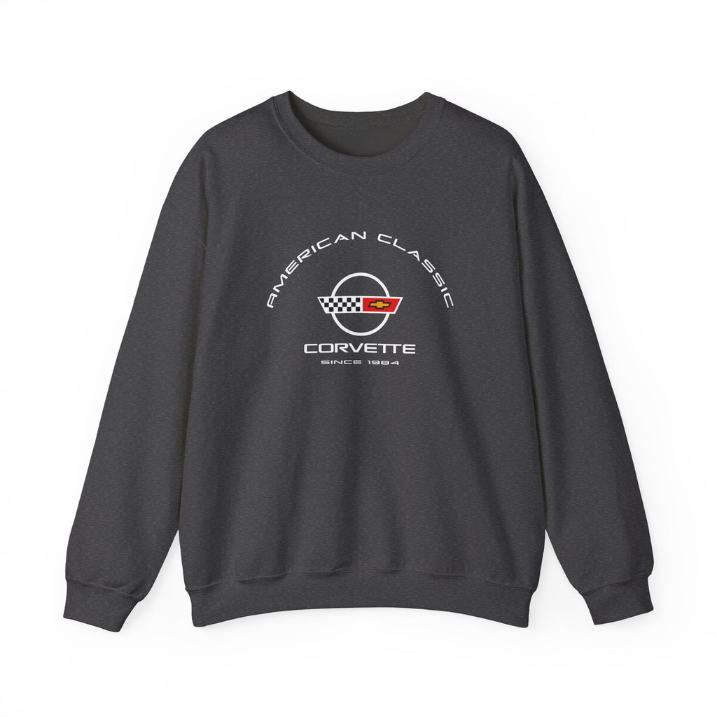 C4 Corvette Crew Neck Long Sleeve Pullover Sweatshirt, Unisex, Gift for Corvette Fans, Chevy Car Enthusiasts