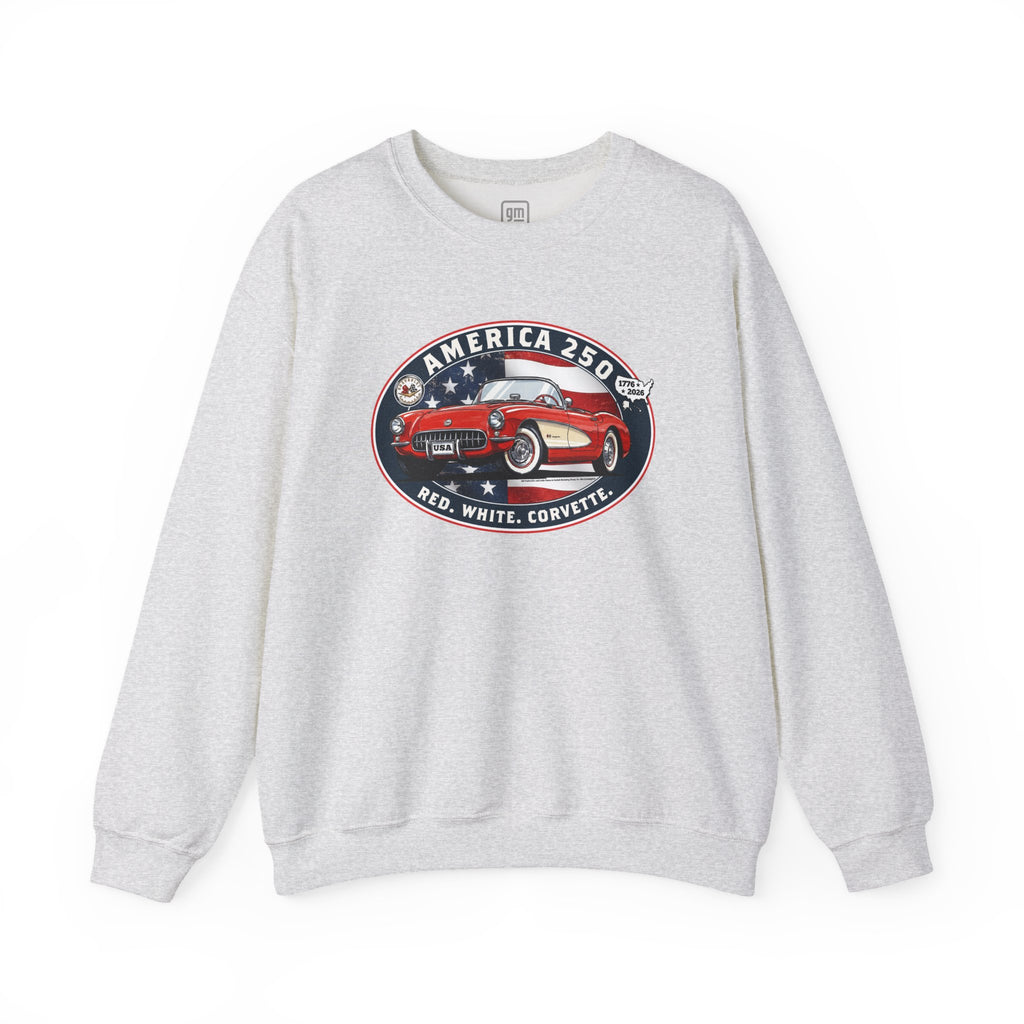 Corvette America 250 "Red. White. Corvette." Premium C1 Oval Graphic Crewneck Sweatshirt