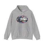 Shelby GT350 "Red. White. Shelby." America 250 Oval Pullover Hoodie