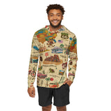 Legends of Route 66 Unisex Sports Hoodie, Cozy Warmup Pullover for Travel Lovers, Great for Gifting on Holidays and Adventures