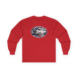 Shelby GT350 "Red. White. Shelby." America 250 Oval Long-Sleeve T-Shirt