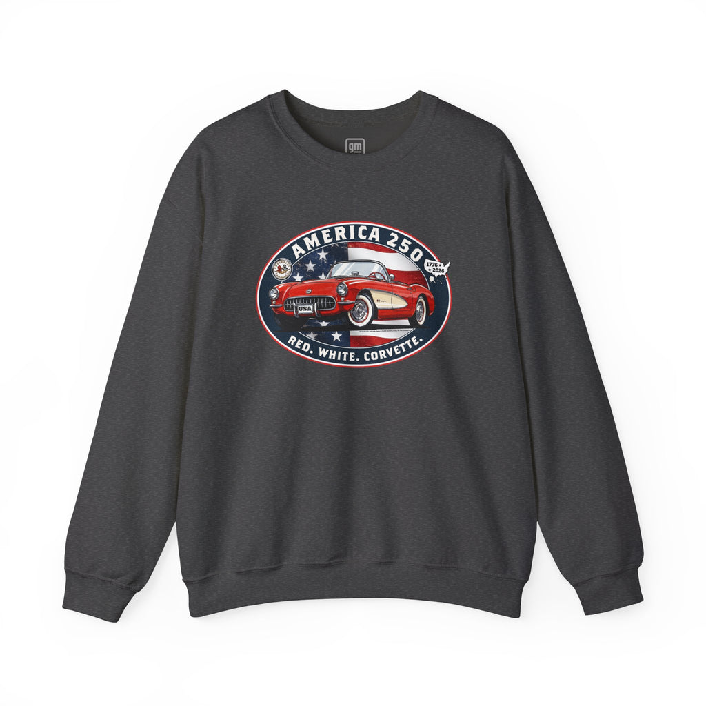 Corvette America 250 "Red. White. Corvette." Premium C1 Oval Graphic Crewneck Sweatshirt