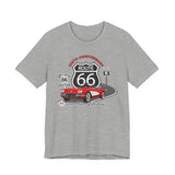 C1 Corvette Route 66 100th Anniversary Short Sleeve Tee – Legends of the Road, Perfect for the Corvette Fan