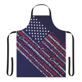 Corvette C1-C6 USA flag Polyester Canvas Apron, Perfect for the Corvette Chef