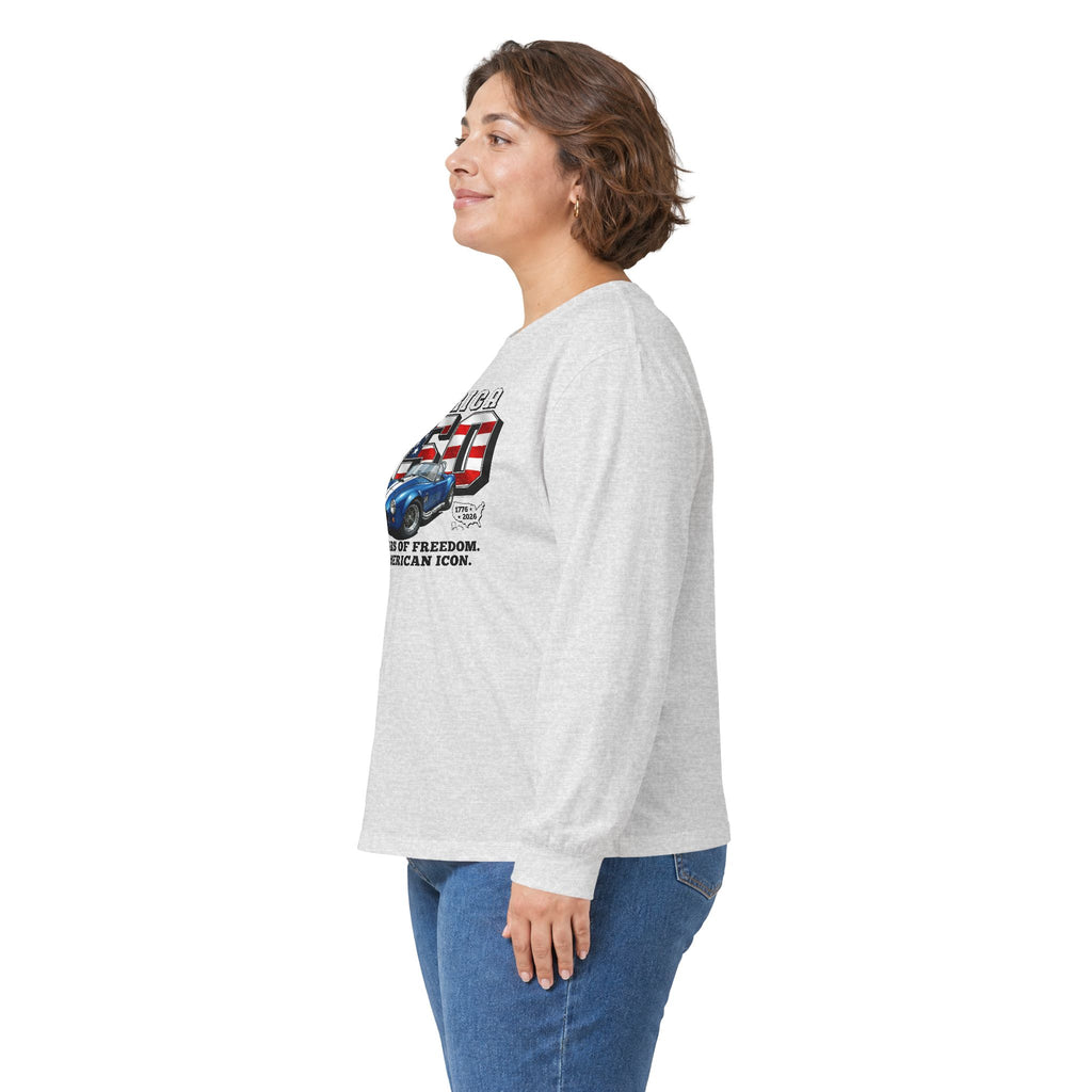 Shelby Blue Cobra 427 "250 Years of Freedom" America 250 Long-Sleeve T-Shirt