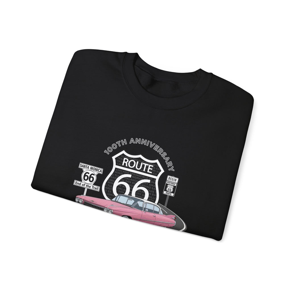 Pink Cadillac Route 66 100th Anniversary Cotton Blend Sweatshirt – Legends of the Road