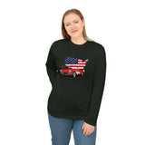 C1 Corvette American Classic Emblem Long Sleeve Performance Tee Shirt – Legends of the Road, Perfect for the Corvette Fan
