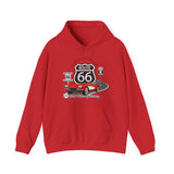 C1 Corvette Route 66 100th Anniversary Hooded Sweatshirt – Legends of the Road, Perfect for the Corvette Fan