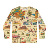 Legends of Route 66 Retro Travel Long Sleeve Tee, Men's Graphic Top, Americana Apparel, Perfect Gift for Road Trip Lovers