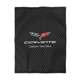 Corvette C6 Personalized Microfiber Carbon Duvet Cover –Sleek Style for Car Lovers