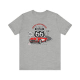 C1 Corvette Route 66 100th Anniversary Short Sleeve Tee – Legends of the Road, Perfect for the Corvette Fan