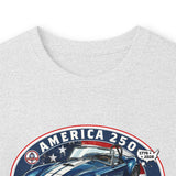 Shelby Cobra 427 "Red. White. Cobra." America 250 Oval Long-Sleeve T-Shirt