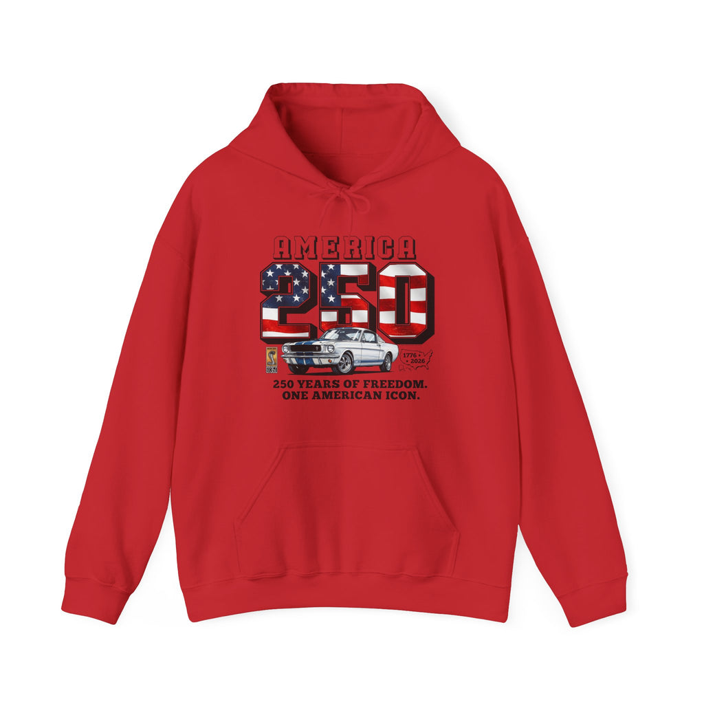 Shelby America 250 "Years of Freedom" Premium GT350 Graphic Pullover Hoodie