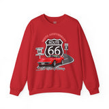 C3 Corvette Route 66 100th Anniversary Cotton Blend Sweatshirt – Legends of the Road, Perfect for the Corvette Fan