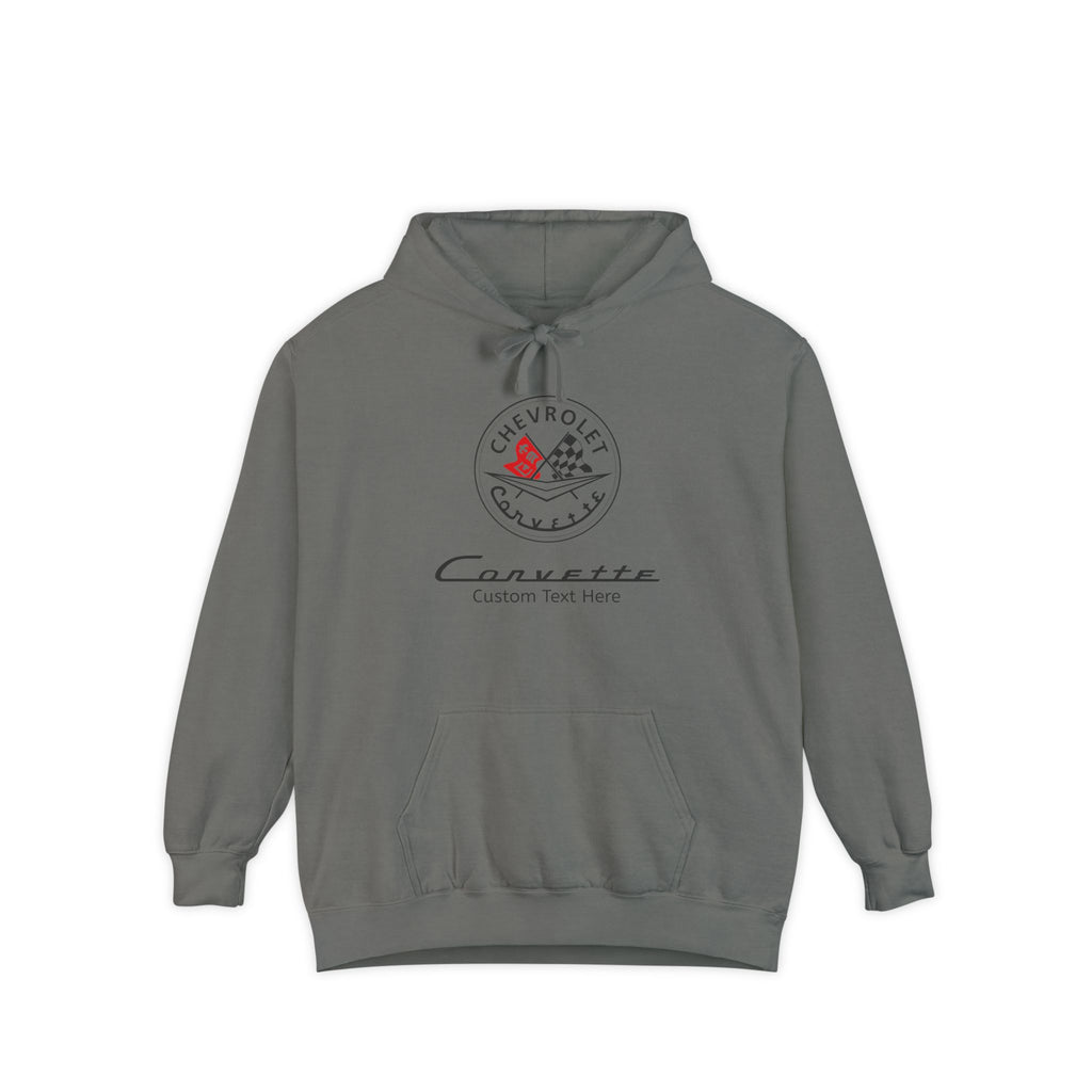 Personalized C1 Corvette Comfort Colors Hooded Sweatshirt, Customizable Premium Hoodie for Car Enthusiasts, Chevrolet Fans, and Corvette Lovers, A Signature Select Product