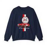 C1 Corvette Vertical Stripe Emblem Cotton Blend Sweatshirt – Legends of the Road, Perfect for the Corvette Fan