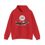 C1 Corvette Emblem & Track Cotton Blend Hooded Sweatshirt – Legends of the Road, Perfect for the Corvette Fan