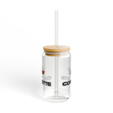 Corvette C4 16oz Clear Plastic Sipper – Corvette Script & C4 Logo | Gift for Car Enthusiasts, Summer BBQs, Nostalgic Kitchen Decor