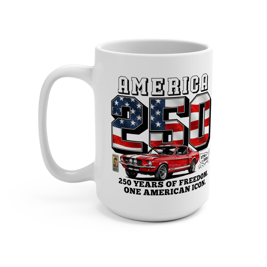 Shelby Red GT500 "250 Years of Freedom" America 250 15 oz Mug