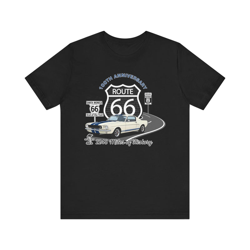 Shelby GT350 Route 66 100th Anniversary Short Sleeve Tee-Legends of the Road, Shelby Fan Favorite