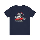 C6 Corvette Route 66 100th Anniversary Short Sleeve Tee – Legends of the Road, Perfect for the Corvette Fan