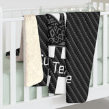 Shelby Tiffany Stripe Lightweight Personalized Blanket-Carbon Fiber