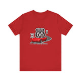 C5 Corvette Route 66 100th Anniversary Short Sleeve Tee – Legends of the Road, Perfect for the Corvette Fan