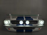 1967 Carroll Shelby GT500 Blue and White Wall Shelf, LED Lights,
