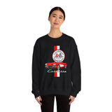 C1 Corvette Vertical Stripe Emblem Cotton Blend Sweatshirt – Legends of the Road, Perfect for the Corvette Fan