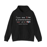 Camaro Personalized Unisex Hoodie, Pullover Sweatshirt, Featuring the Classic Camaro Logos with Custom Text