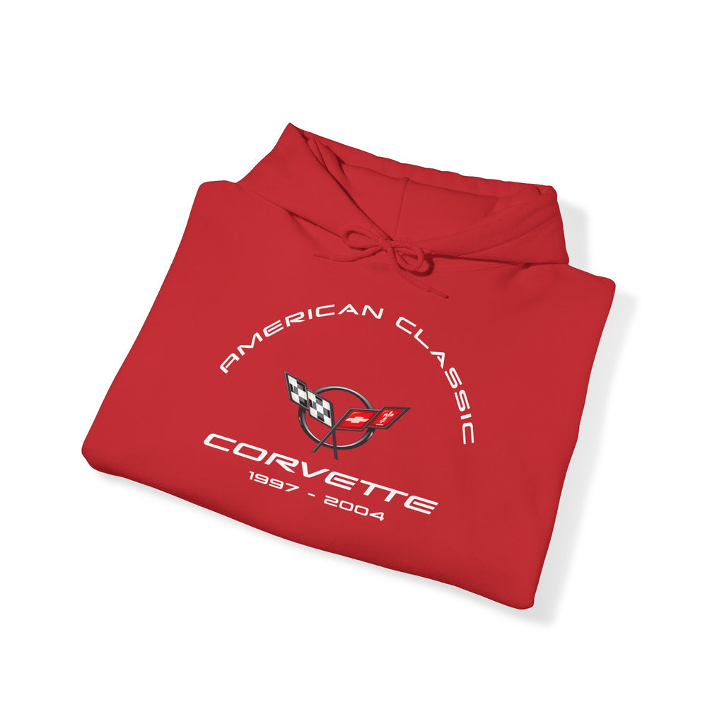 C5 Corvette Heavy Blend Hooded Sweatshirt, perfect for cool crisp days, DE
