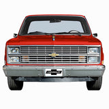 1984 Chevrolet C10 Front-End Metal Wall Decor — Made in USA, Available in 2 sizes