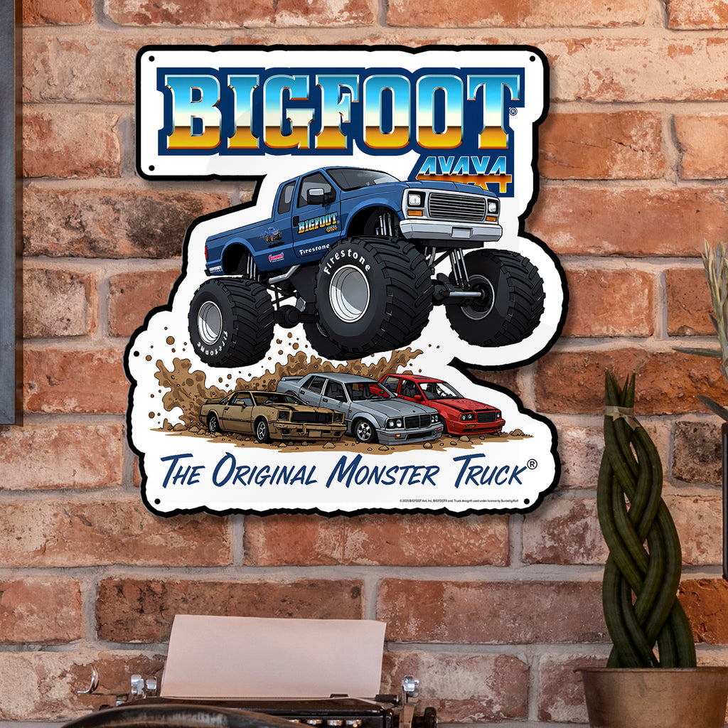 BIGFOOT® 4x4 USA-Made Die Cut Steel Wall Décor – The Original Monster Truck-Available in 2 sizes