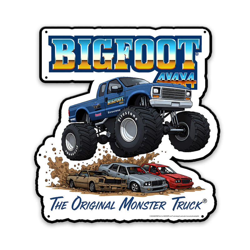 BIGFOOT® 4x4 USA-Made Die Cut Steel Wall Décor – The Original Monster Truck-Available in 2 sizes