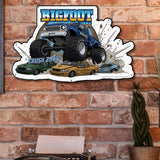 BIGFOOT® 4x4 USA-Made Die Cut Steel Wall Décor – Crush Zone! The Original Monster Truck (Available in 2 Sizes)