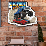 BIGFOOT® 4x4 USA-Made Die Cut Steel Wall Décor – Crunch! The Original Monster Truck-Available in 2 Sizes
