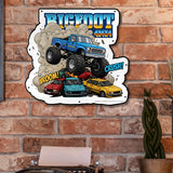 BIGFOOT® 4x4 USA-Made Die Cut Steel Wall Décor – Vroom Crush! The Original Monster Truck (Available in 2 Sizes)