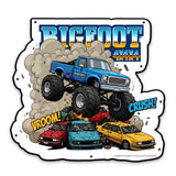 BIGFOOT® 4x4 USA-Made Die Cut Steel Wall Décor – Vroom Crush! The Original Monster Truck (Available in 2 Sizes)