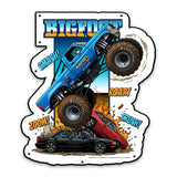 BIGFOOT® 4x4 USA-Made Die Cut Steel Wall Décor – Smash! Roar! Zoom! Crush! The Original Monster Truck (Available in 2 Sizes)