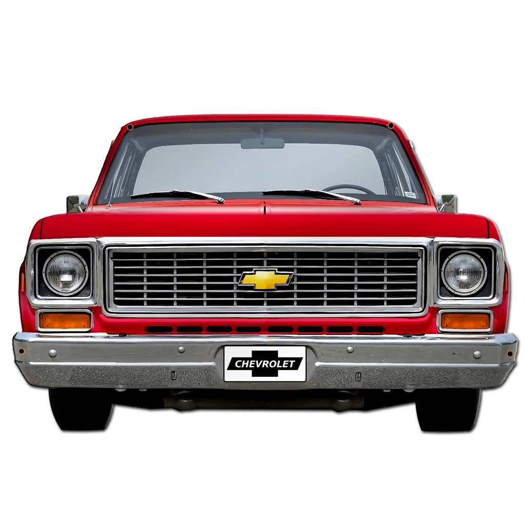 Chevy Truck Personalized Hoodie-Your choice of Sport Grey or Black + 1973 C10 Metal Wall Decor Gift Set