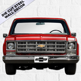 1979 C10 Truck Front-End Metal Wall Decor — Made in USA, Available in 2 sizes