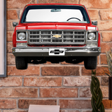 1979 C10 Truck Front-End Metal Wall Decor — Made in USA, Available in 2 sizes