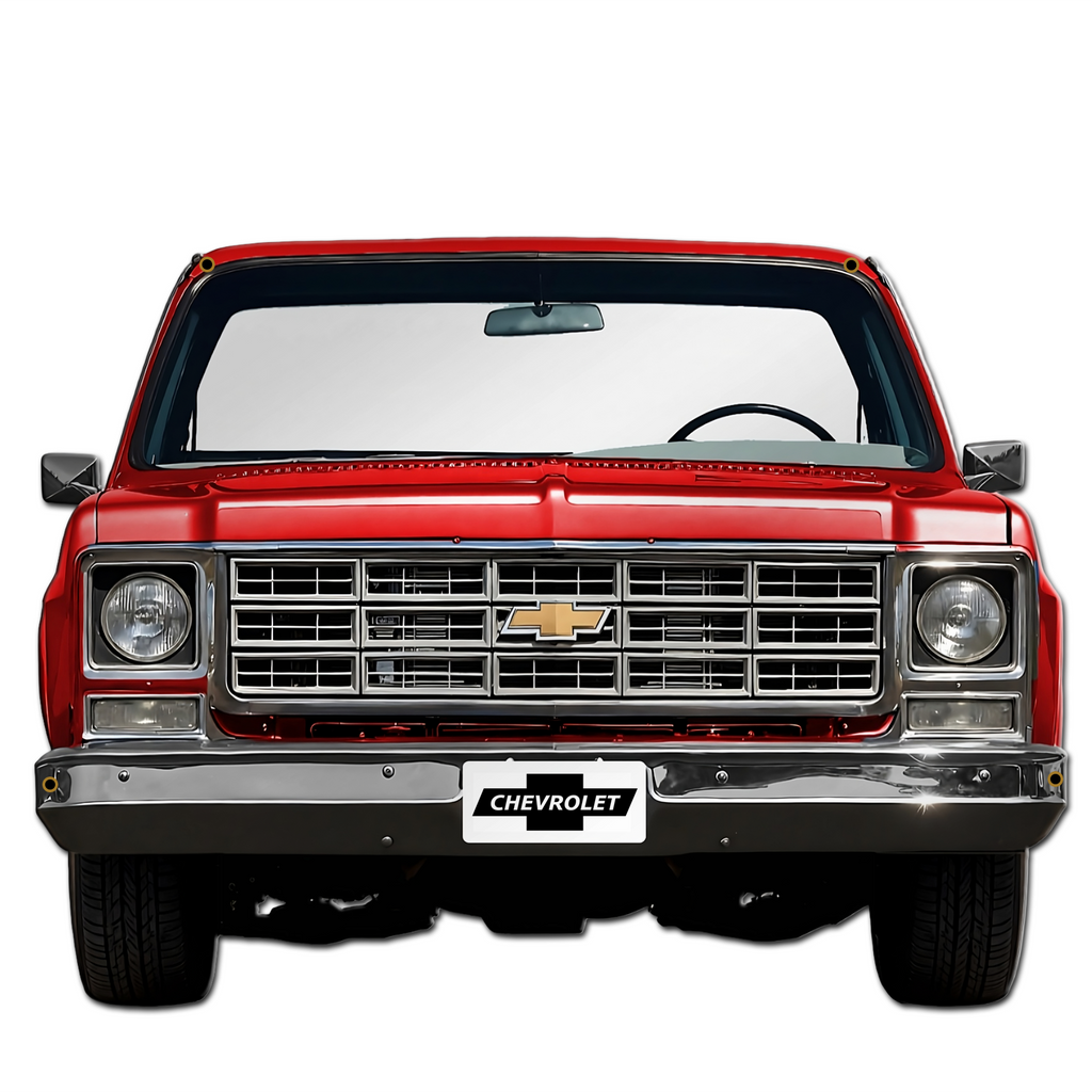 1979 C10 Truck Front-End Metal Wall Decor — Made in USA, Available in 2 sizes