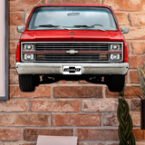 1983 Chevrolet C10  Truck Front-End Metal Wall Decor — Made in US, Available in 2 sizes