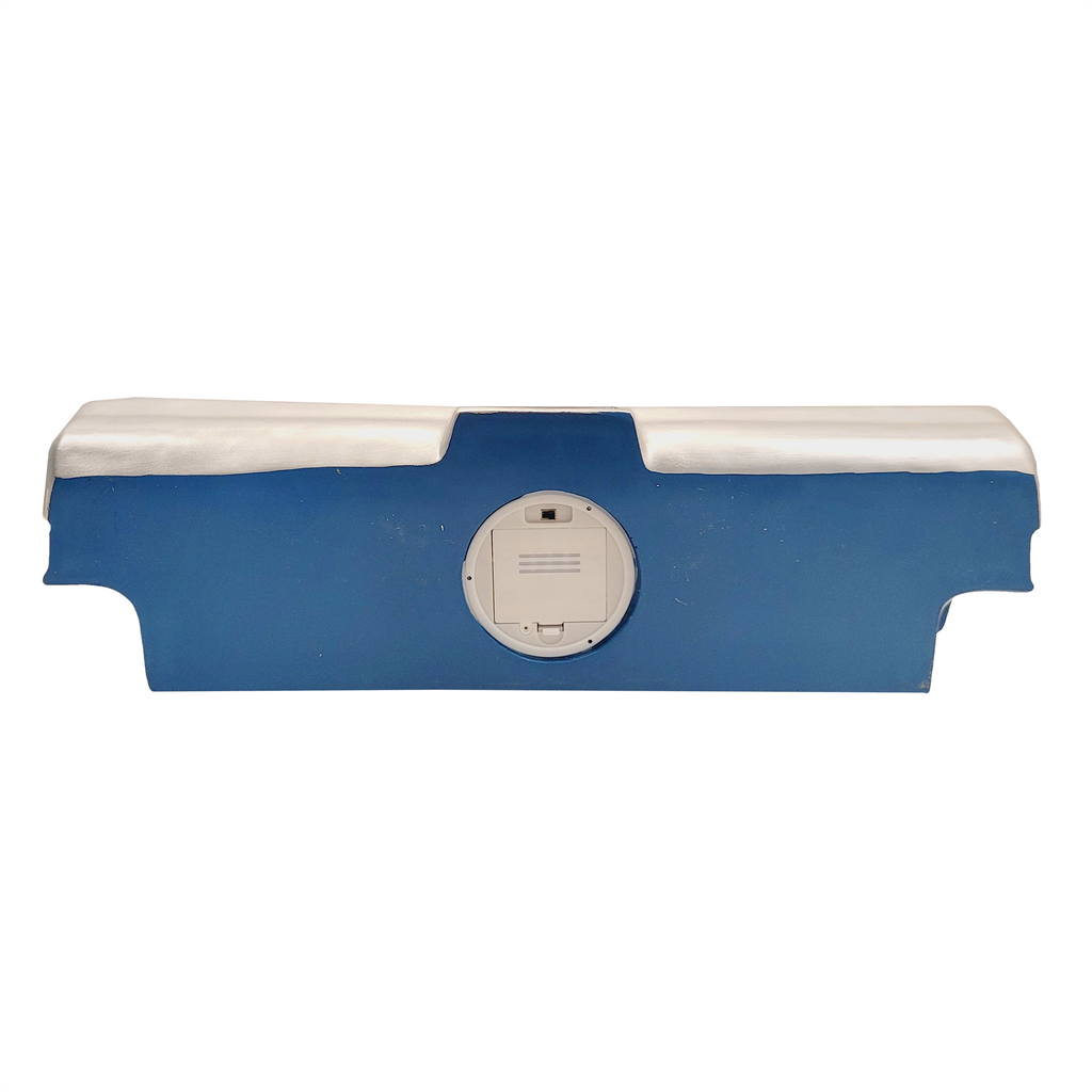 Sunbeltgifts 1985 Chevrolet C10 Truck Wall Shelf, Skyline Blue, 19.30x5.70x8.10 inches, Tempered Glass, Battery Powered LED Headlights, Car Enthusiast Gift, Classic Truck Decor, Chevy Collector Item
