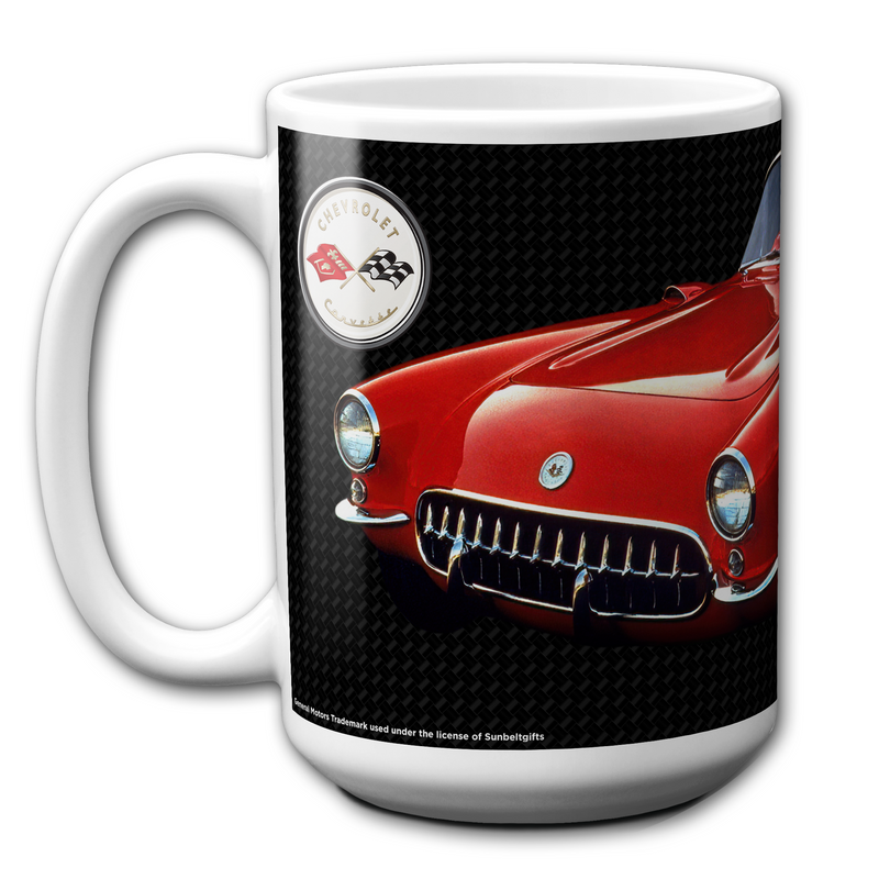 C1 Corvette 15oz Ceramic Mug Red, Perfect for Corvette Fans, Made in the USA